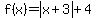 f%28x%29+=+abs%28x%2B3%29%2B4