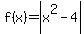 f%28x%29+=+abs%28x%5E2-4%29