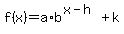 f%28x%29+=a%2A+b%5E%28x-h%29+%2Bk+