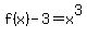 f%28x%29-3=x%5E3