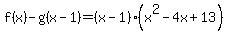 f%28x%29-g%28x-1%29=%28x-1%29+%28x%5E2-4x%2B13%29