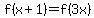 f%28x%2B1%29=f%283x%29