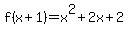 f%28x%2B1%29=x%5E2%2B2x%2B2