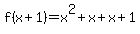 f%28x%2B1%29=x%5E2%2Bx%2Bx%2B1
