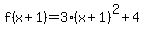 f%28x%2B1%29+=+3%28x%2B1%29%5E2+%2B+4