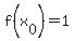 f%28x%5B0%5D%29+=+1