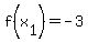 f%28x%5B1%5D%29=-3