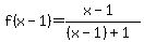 f%28x-1%29=%28x-1%29%2F%28%28x-1%29%2B1%29