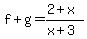 f%2Bg=%282%2Bx%29%2F%28x%2B3%29