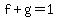 f%2Bg=1