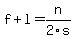 f%2Bl+=+n%2F2s