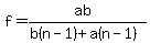 f=%28ab%29%2F%28b%28n-1%29%2Ba%28n-1%29%29