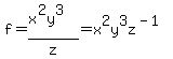 f=%28x%5E2y%5E3%29%2Fz=x%5E2y%5E3z%5E%28-1%29