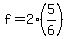 f=2%285%2F6%29