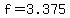 f=3.375