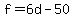 f=6d-50
