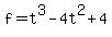 f=t%5E3-4t%5E2%2B4