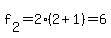 f%5B2%5D+=+2%282%2B1%29=+6