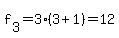 f%5B3%5D+=+3%283%2B1%29=+12