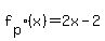 f%5Bp%5D%28x%29=2x-2