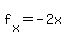 f%5Bx%5D=-2x