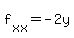 f%5Bxx%5D+=+-2y