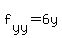 f%5Byy%5D+=+6y