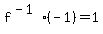f%5E%28-1%29%28-1%29=1