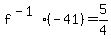 f%5E%28-1%29%28-41%29=5%2F4