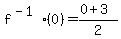 f%5E%28-1%29%280%29=%280%2B3%29%2F2