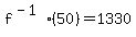 f%5E%28-1%29%2850%29=1330