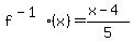 f%5E%28-1%29%28x%29=%28x-4%29%2F5