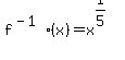 f%5E%28-1%29%28x%29=x%5E%281%2F5%29