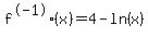 f%5E-1%28x%29=4+-ln%28x%29