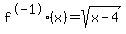 f%5E-1%28x%29=sqrt%28x-4%29