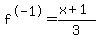 f%5E-1=%28x%2B1%29%2F3