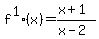 f%5E1%28x%29=+%28x%2B1%29%2F%28x-2%29