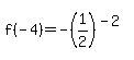 f+%28-4%29=-%281%2F2%29%5E%28-2%29