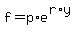 f+=+p%2Ae%5E%28r%2Ay%29