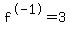 f+%5E-1=+3+