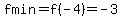 fmin=f%28-4%29=-3