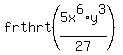 frthrt%285x%5E6%2Ay%5E3%2F27%29