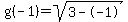 g%28-+1%29+=+sqrt%283+-+-+1%29