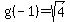 g%28-+1%29+=+sqrt%284%29