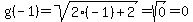 g%28-1%29=+sqrt%282%2A%28-1%29%2B2%29=sqrt%280%29=0