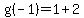 g%28-1%29=1%2B2