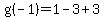 g%28-1%29=1-3%2B3