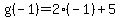 g%28-1%29+=+2%28-1%29%2B5