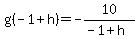 g%28-1%2Bh%29=-10%2F%28-1%2Bh%29
