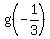 g%28-1%2F3%29